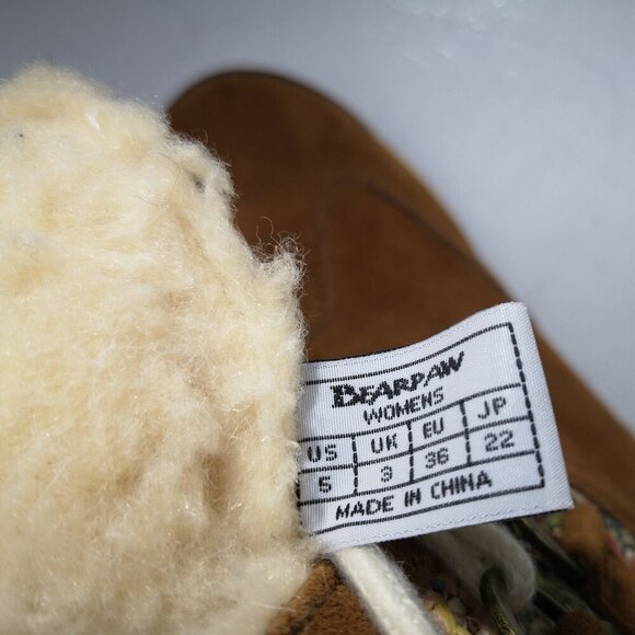 BearPaw Ladies Size 5 Tan Ophelia Sheepskin & Wool Blend Lined Winter Boots - Picture 8 of 10
